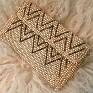 Vintage MM Kane Pearl Wedding Handbag Purse